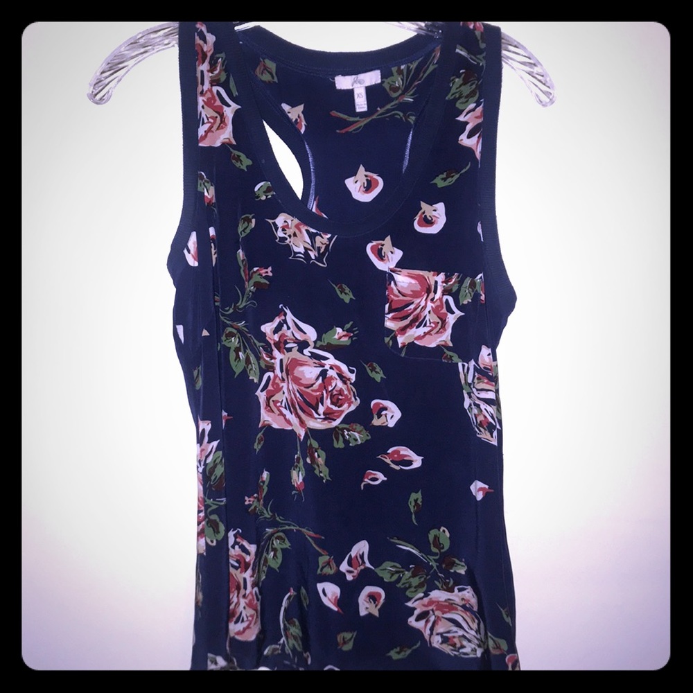 Jote racerback tank. 100% silk